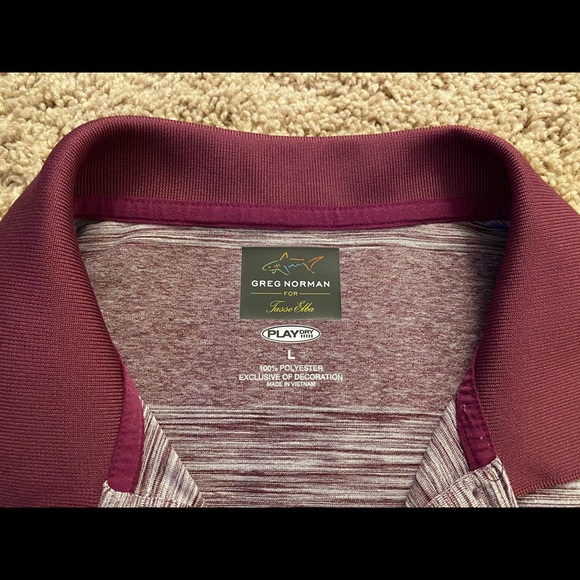 Men’s Large Greg Norman Golf Polo Shirt - Picture 3 of 3